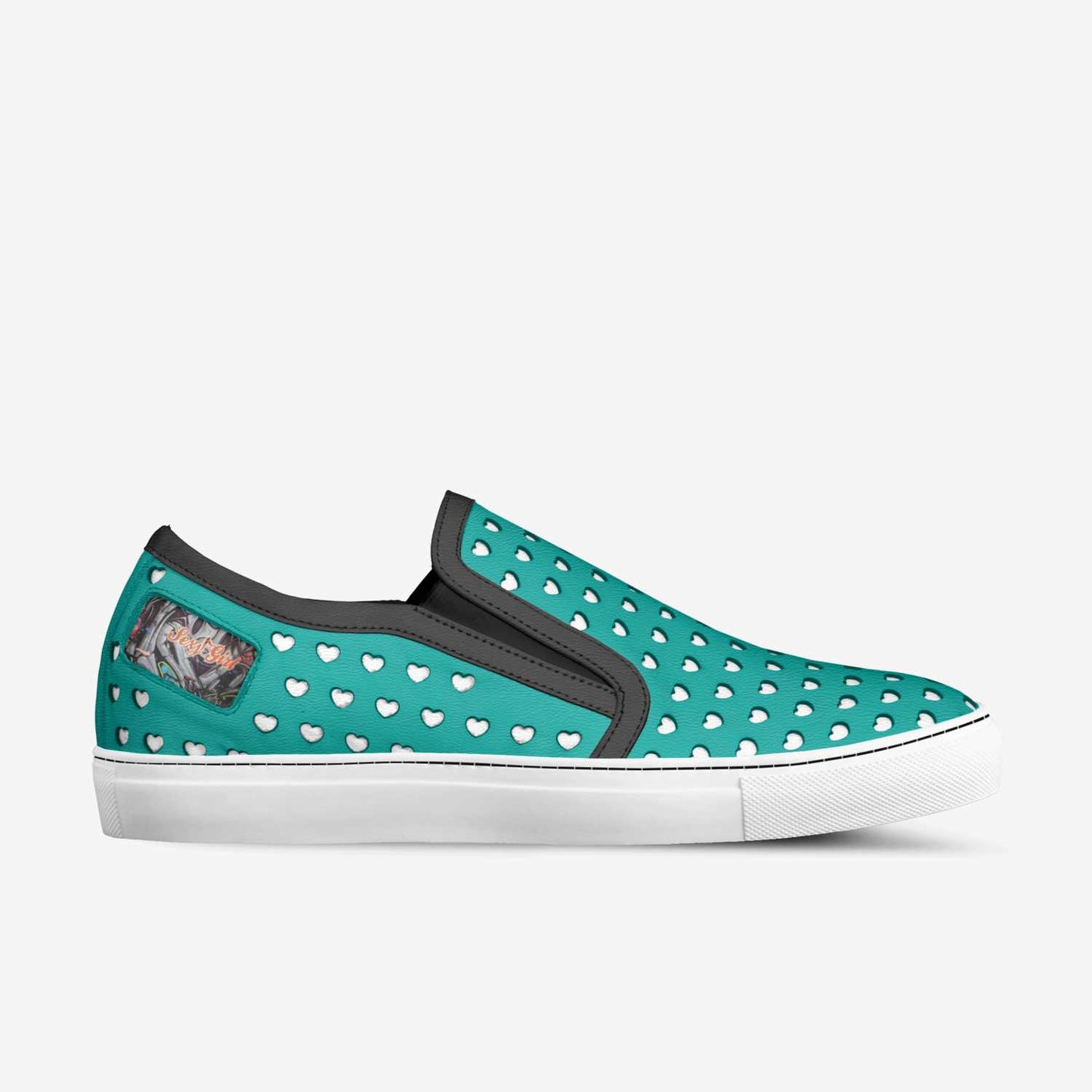 Big Boy & Sexy Girl Fashion Hearts slip-on