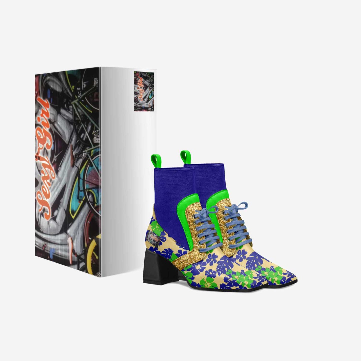 Sexy Girl Luxe heel sock design