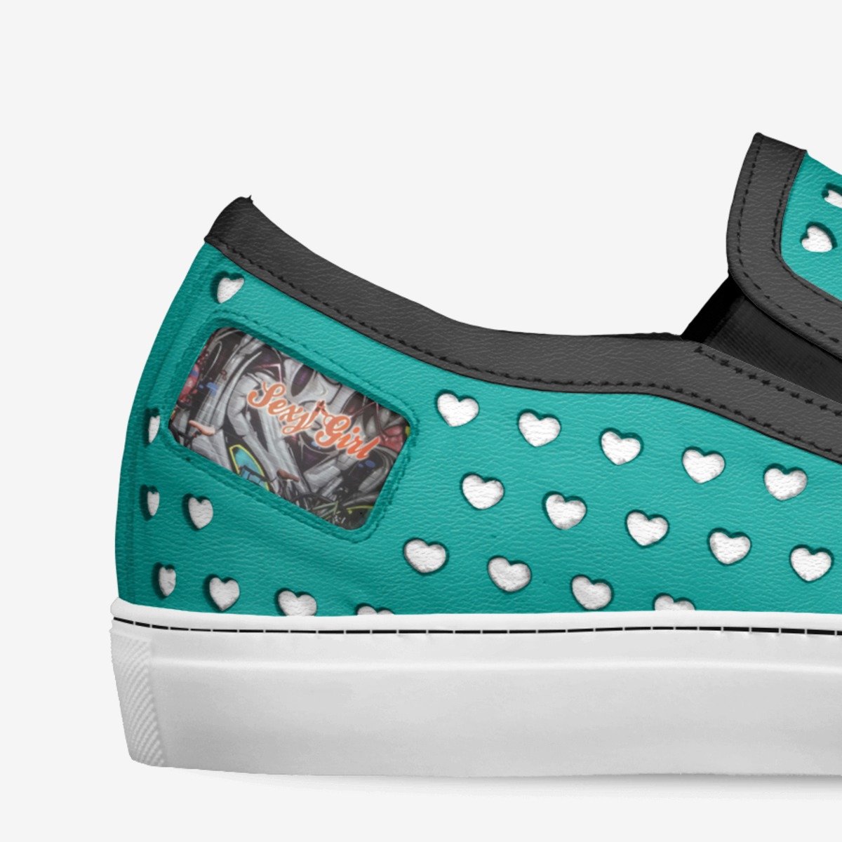 Big Boy & Sexy Girl Fashion Hearts slip-on
