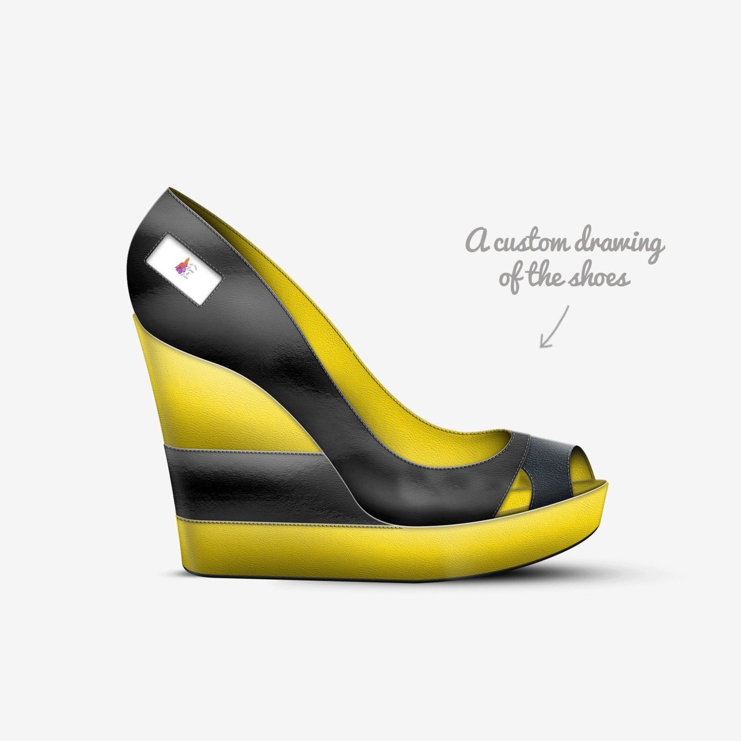 Open toe wedge sandal