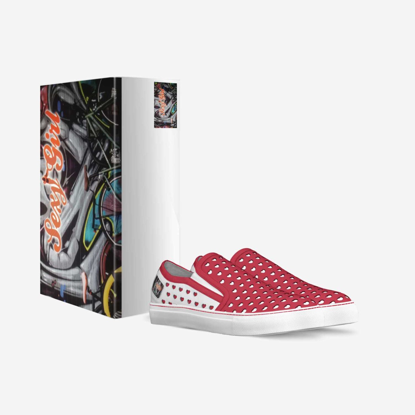 Big Boy & Sexy Girl Fashion Hearts slip-on