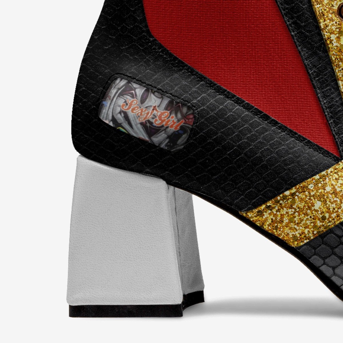 Sexy Girl Luxe heel sock design